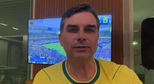 'Hoje é dia de jogo, nada nem ninguém me aborrece', diz Flávio após Michelle citar desrespeito do enteado