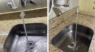 Água congela ao sair da torneira devido ao frio de -1,8ºC em cidade do RS