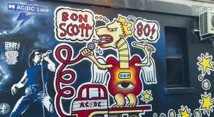 Bon Scott do AC/DC ganha mural em Melbourne