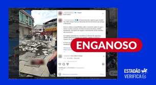 Postagem usa vídeos antigos e imagens geradas por IA para fingir mostrar terremoto na Venezuela