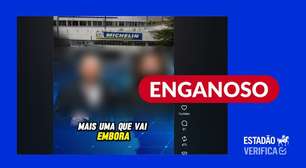 Michelin não anunciou encerramento de atividades no Brasil