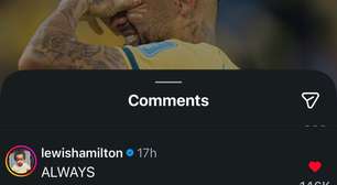 Hamilton responde post de Neymar após retorno à Seleção Brasileira: "Sempre"