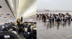 Passageiro grava momentos de desespero dentro de avião durante terremotos na Venezuela