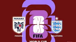 Panamá x Inglaterra, AO VIVO, com comentários e estatísticas a partir das 17h