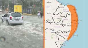 Alerta de perigo de chuva atinge 75 cidades neste sábado (27) em Pernambuco; veja lista