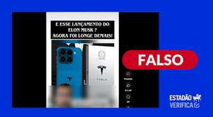É falso que empresa de Elon Musk tenha lançado celular