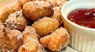 Bolinho de chuva de mandioca sem glúten: crocante e macio
