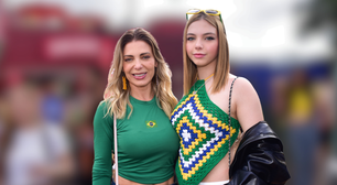 A caçulinha do Xuxa cresceu! Com crochê Brazilcore, filha de Sheila Mello com o atleta surpreende por altura aos 13 anos; mãe e filha combinam looks