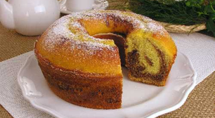 Bolo mesclado de fubá com chocolate: receita fácil e deliciosa