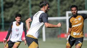Dorival Júnior comanda treino técnico e de posse de bola no São Paulo