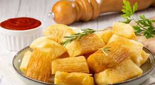 Aipim frito na air fryer: crocante por fora, macio por dentro e com menos óleo