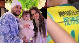 Camisa de Neymar Jr. 'vandalizada' e ausência da filha Helena na Copa: Amanda Kimberlly se pronuncia sobre polêmicas: 'Não foi por vontade minha'