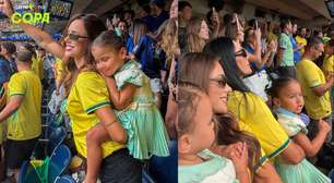 Tensão, emoção e celebração: Bruna Biancardi mostra como acompanhou a vitória do Brasil sobre o Japão