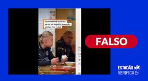Vídeo viral em que Haaland se assusta com próprio reflexo foi criado com IA