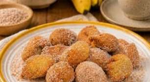 Bolinho de chuva de banana sem trigo: fácil e irresistível