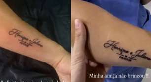 Fã viraliza nas redes após tatuar data de show que foi cancelado por Henrique e Juliano