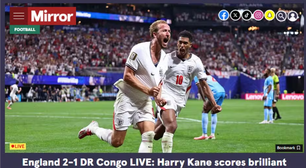 'Kane salva o dia' e 'FuraKane': mídia estrangeira enlouquece com artilheiro da Inglaterra