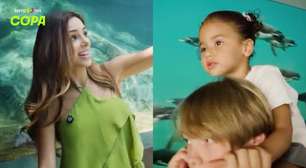 Bruna Biancardi curte passeio em aquário com filhas e Davi Lucca durante folga da Seleção nos EUA