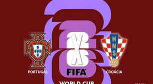 Portugal x Croácia, com comentários e estatísticas a partir das 19h