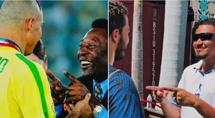 Filho de Ronaldo e neto de Pelé se encontram nos EUA e recriam foto icônica: 'Nunca será esquecido'