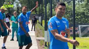Casemiro é flagrado reclamando do 'calor' em treino da Seleção com sensação térmica de 42ºC