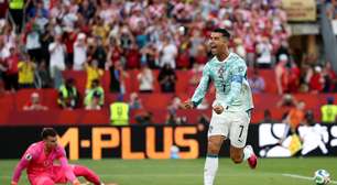 Cristiano Ronaldo faz primeiro gol em mata-mata de Copa contra Croácia e acaba com tabu