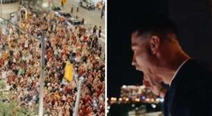 Cristiano Ronaldo leva torcida ao delírio ao celebrar vitória contra Croácia na varanda do hotel; veja