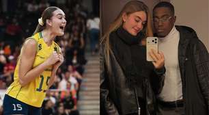 Jogadora da Seleção de vôlei expõe que namorado sofre racismo por relação com ela: 'São pessoas tão covardes'