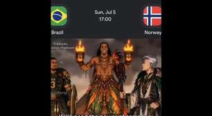 Brasil x Noruega vira anime antes de decisão na Copa do Mundo; veja