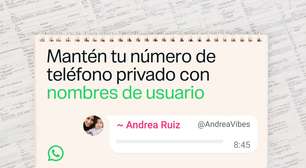 Nomes de usuário do WhatsApp estão começando a chegar: veja como reservar o seu