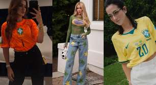 Karoline Lima e mais WAGs brasileiras exibem looks para Brasil x Noruega; veja