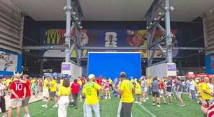 Clima mais ameno e Brasil em maioria marcam ambiente no MetLife Stadium