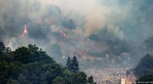 Incêndios devastam florestas durante calor intenso na Europa