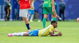 Opinião: Endrick deu razão para Ancelotti na eliminação do Brasil com gol perdido e falha na marcação