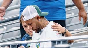 Filho de Neymar consola pai depois de eliminação na Copa