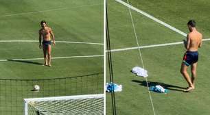 Calor no Texas rende treino com pouca roupa da Espanha e viraliza: 'Parem com esses treinos gostosos'