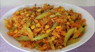 Receita fácil: Chuchu refogado com cenoura