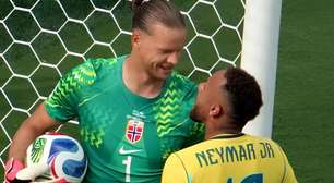 Goleiro da Noruega revela bastidores de provocação de Neymar: 'Não é importante'