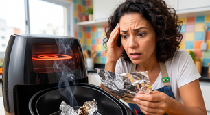 Papel-alumínio não deve ser usado na Airfryer e o motivo técnico vai te fazer parar hoje mesmo