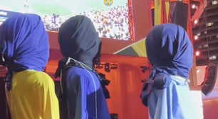 'Só se vê no Recife': bonecos gigantes viram meme ao terem cabeças cobertas após eliminação do Brasil