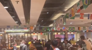 Homem saca arma em discussão durante transmissão do jogo do Brasil em shopping de SP