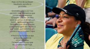 Mãe de Endrick sobre derrota do Brasil na Copa: 'Acima de qualquer resultado, escolho a gratidão'