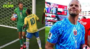 Goleiro da Noruega é parabenizado por presidente da federação e festejado companheiros após parar o Brasil