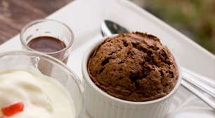 Suflê de chocolate zero açúcar: sobremesa leve, cremosa e cheia de sabor