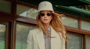 Marina Ruy Barbosa aposta na elegância minimalista da alfaiataria no torneio de tênis de Wimbledon