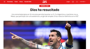 'Deus ressuscitou', 'Messi faraônico' e mais: imprensa internacional repercute a vitória da Argentina contra o Egito