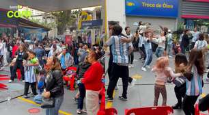 Gol da Argentina leva torcida à loucura em bairro de São Paulo