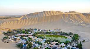 Essa pequena vila no Peru fica escondida entre dunas gigantescas, tem um oásis natural e parece literalmente uma miragem no meio do deserto