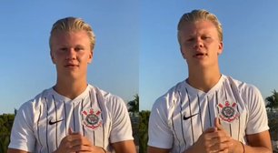 Brasileiros resgatam post antigo de Haaland com camisa do Corinthians: 'Bom reserva para o Yuri Alberto'