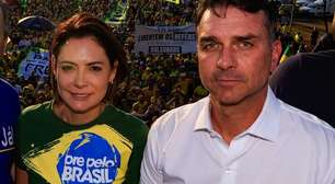 Flávio diz aguardar Michelle na campanha: 'Esperando o tempo que ela achar que é o suficiente'
